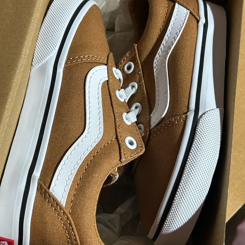 Vans Kids Brown Canvas Sneakers - Picture 4 of 6